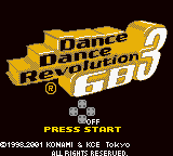 Dance Dance Revolution GB3 Title Screen
